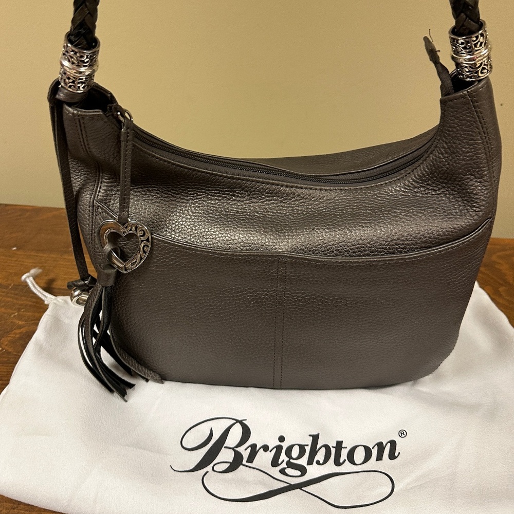 Brighton Barbados Zip Top Hobo Bag